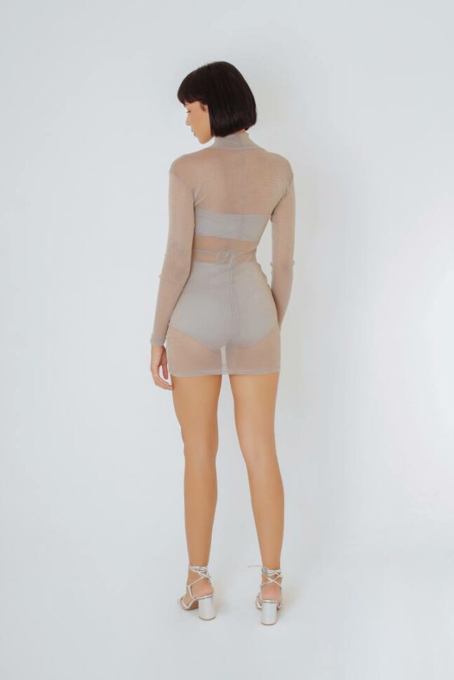 Closet - Vestido Tule brilhoso
