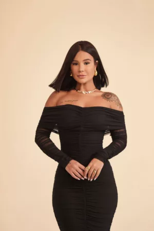 Closet - Vestido Midi Franzido Rayssa