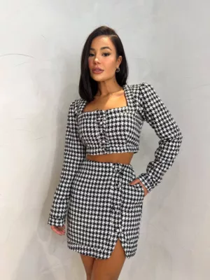 Closet - Saia curta com transpasse