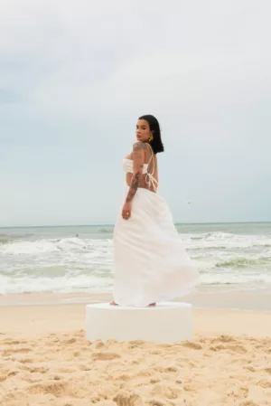 Closet - Vestido Longo Com Aro
