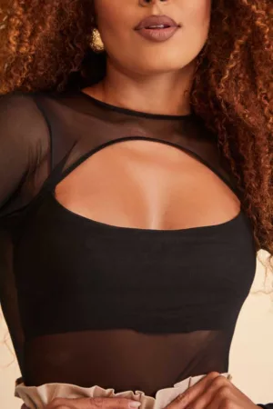 Closet - Body Cavado Com Recorte Redondo