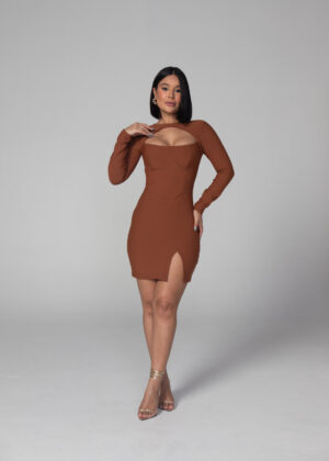 Closet - Vestido Corset Reto com Manga Amber