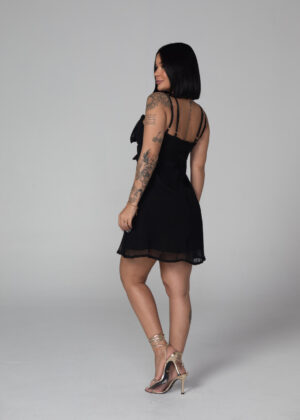 Closet - Vestido Evasê Com Laço Sasha