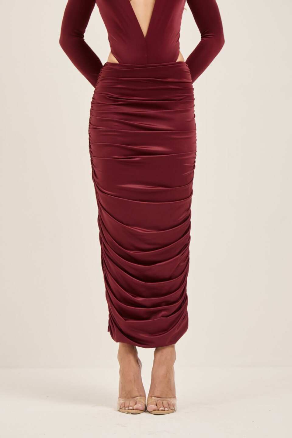 Closet - Saia Midi Franzida Tatiana