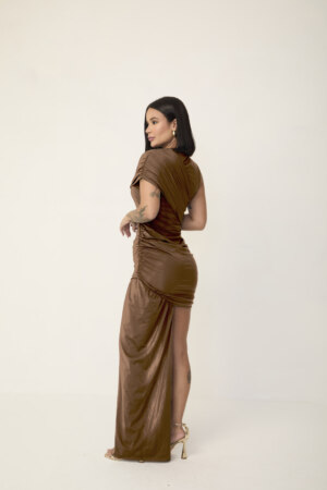 Closet - Vestido Curto Transpassado Franzido Meg