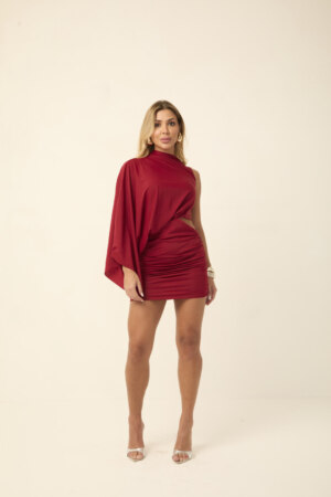 Closet - Vestido Curto Manga Morcego Karoline