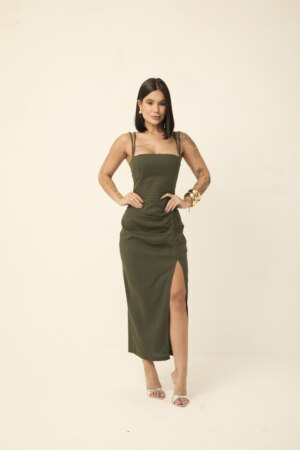 Closet - Vestido Midi Linho Monique