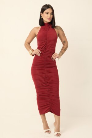 Closet - Vestido Frente Única Midi Eva