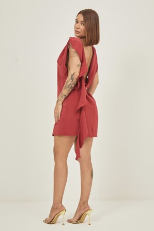 Closet - Vestido Curto Com Decote Nas Costas Amora
