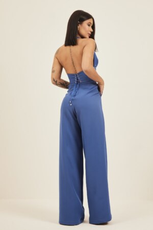 Closet - Macacão Corset Com Pregas No Busto