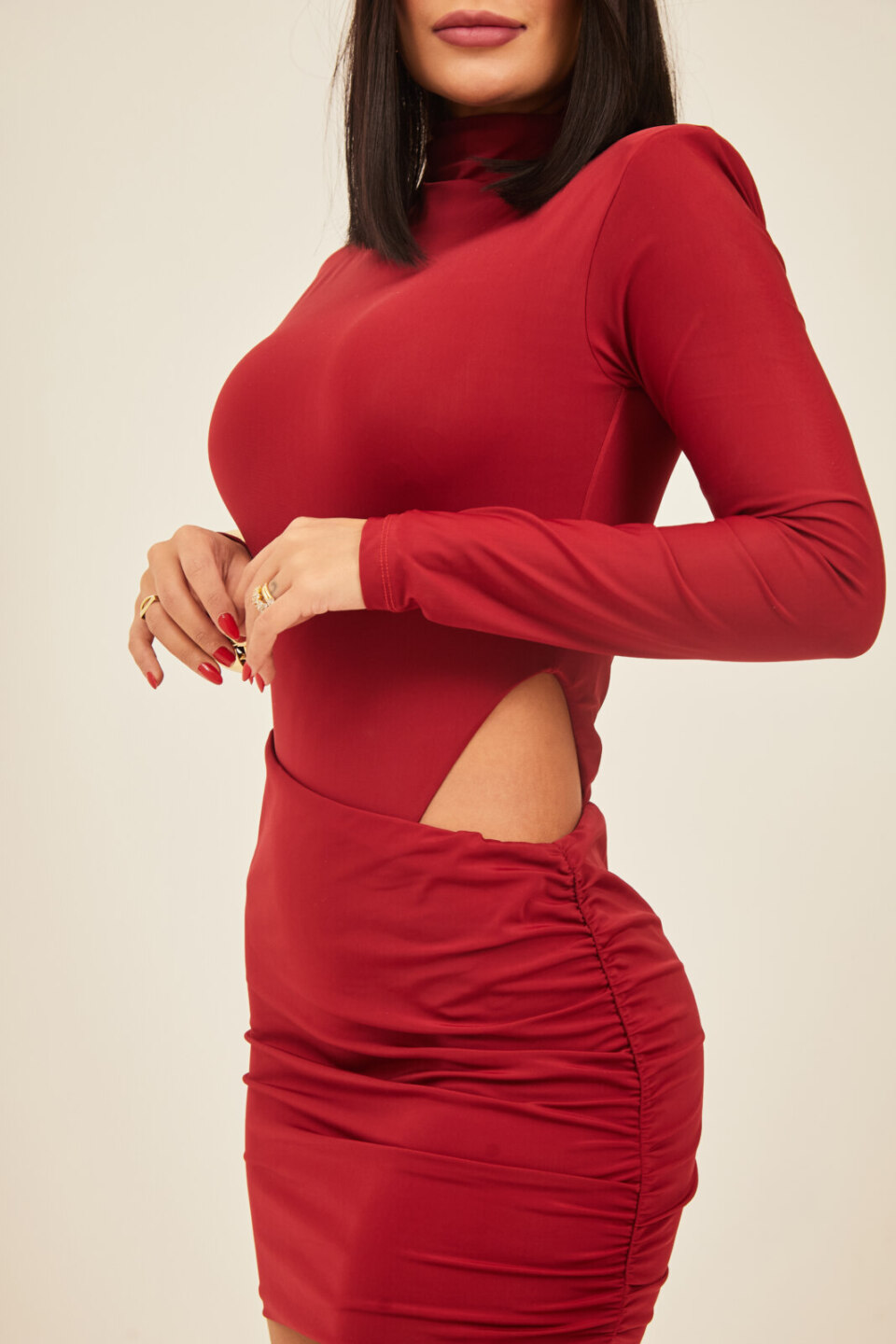 Closet - Vestido Body Gola Alta Rafaela