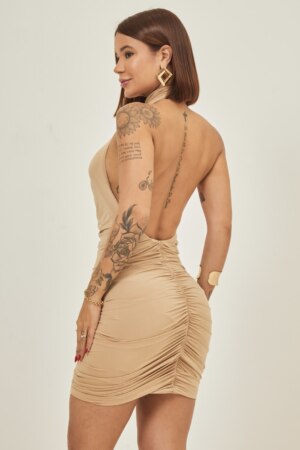 Closet - Vestido Curto Frente Única Franzido Eva