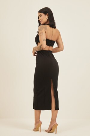 Closet - Vestido Midi Recorte Princesa Waleska