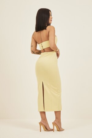 Closet - Vestido Midi Recorte Princesa Waleska