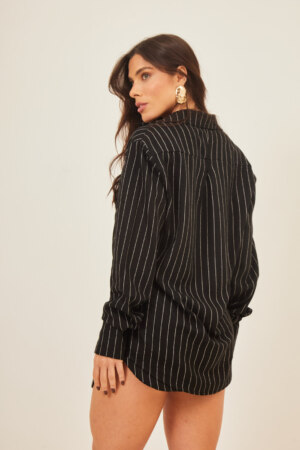 Closet - Conjunto Camisa e Short Risca de Giz