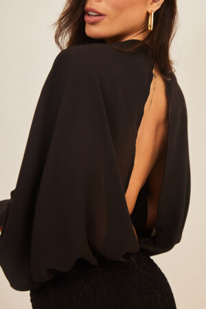 Closet - Vestido Curto Com Manga Hanna