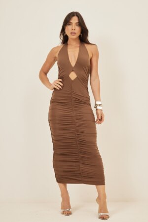 Closet - Vestido Midi Frente Única Nicole