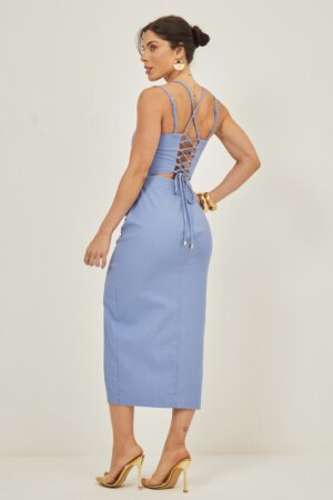 Closet - Vestido Midi Linho Monique