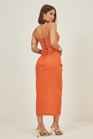 Closet - Vestido Midi Linho Monique