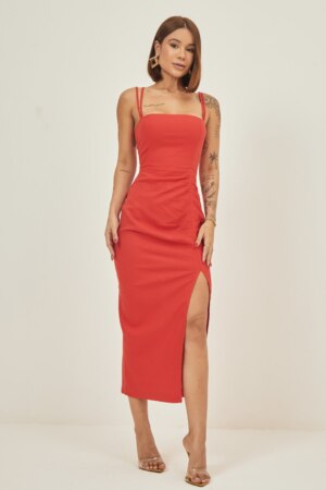 Closet - Vestido Midi Linho Monique