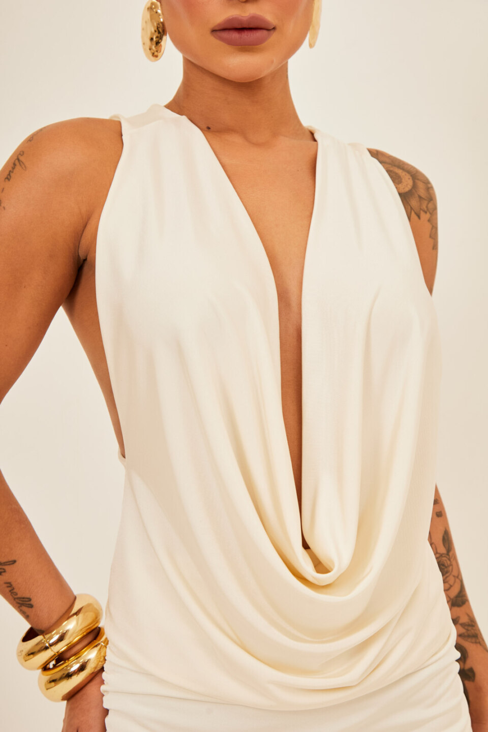 Closet - Blusa Degage Com Decote Nas Costas Mylena