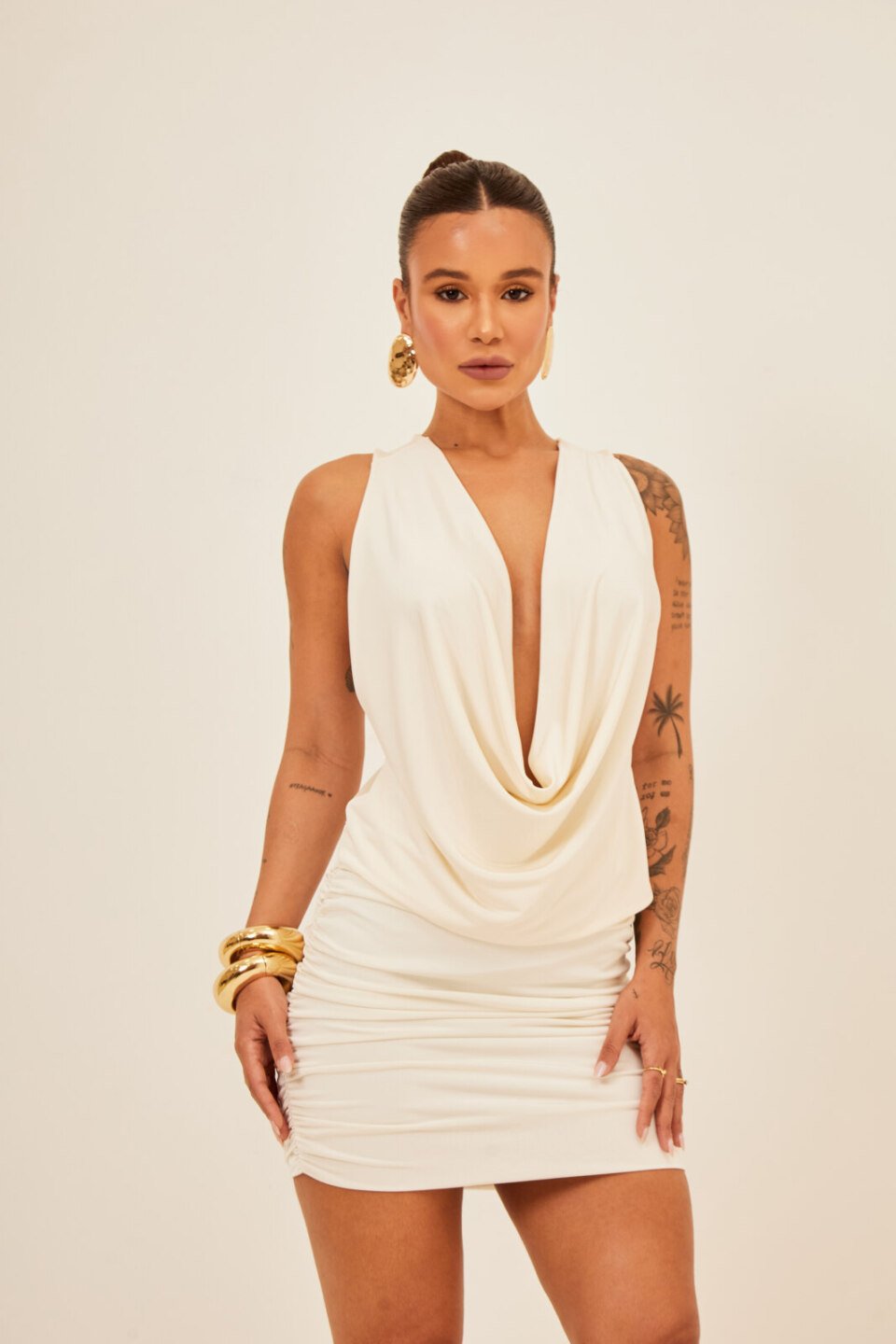 Closet - Saia Justa Curta Franzida Mylena