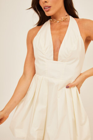 Closet - Vestido Curto Balone Frente Única Safira
