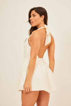 Closet - Vestido Curto Balone Frente Única Safira