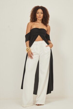 Closet - Bata Cropped Ombro a Ombro Rosana