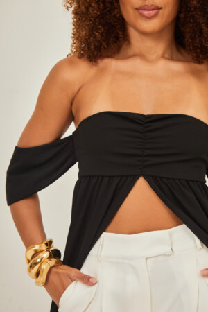 Closet - Bata Cropped Ombro a Ombro Rosana