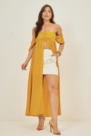 Closet - Bata Cropped Ombro a Ombro Rosana