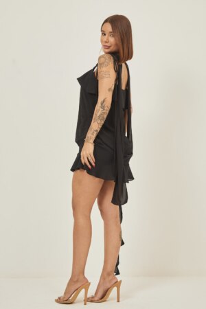 Closet - Vestido Curto Babados Wal
