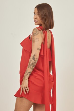 Closet - Vestido Curto Babados Wal