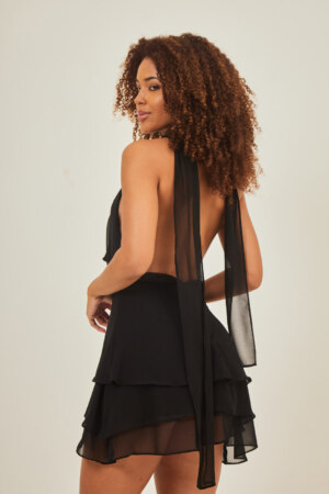 Closet - Vestido Frente Única Com Babados Lidi