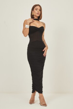 Closet - Vestido Midi Degolo Geórgia