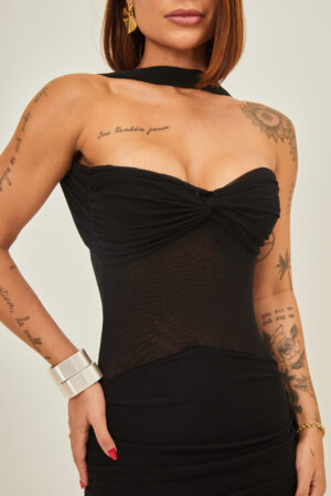 Closet - Vestido Midi Degolo Geórgia