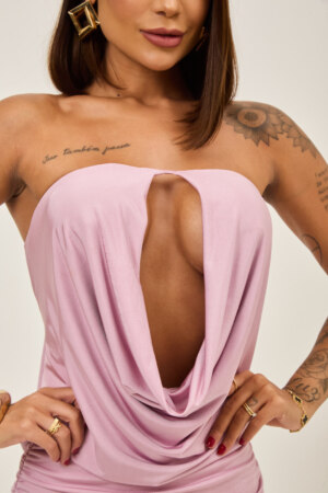 Closet - Vestido Tomara Que Caia Com Decote E Franzido Naiara