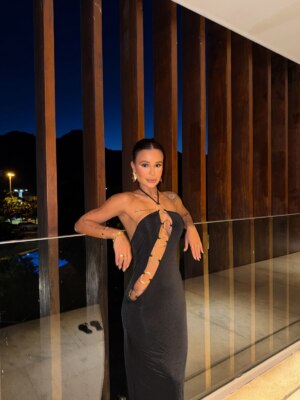 Closet - Vestido Longo Argolas Kendal