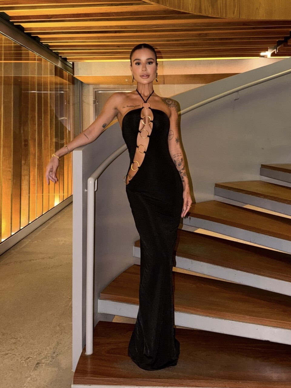 Closet - Vestido Longo Argolas Kendal