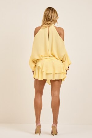 CLOSET: Moda Feminina Elegante, Exclusiva e Atemporal - Vestido Costa Nua Com Manga Longa Tassiana