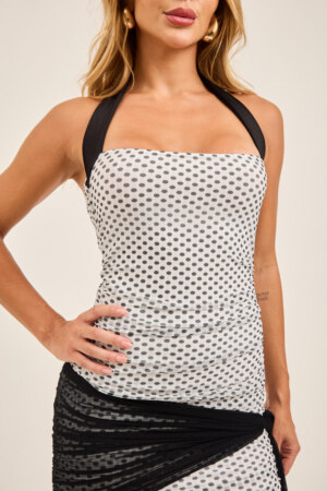 CLOSET: Moda Feminina Elegante, Exclusiva e Atemporal - Vestido Costa Nua Com Manga Longa Tassiana