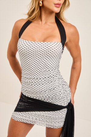 CLOSET: Moda Feminina Elegante, Exclusiva e Atemporal - Vestido Costa Nua Com Manga Longa Tassiana