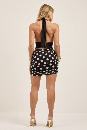 Closet - Vestido Costa Nua Com Manga Longa Tassiana