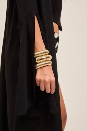 Closet - Vestido Costa Nua Com Manga Longa Tassiana