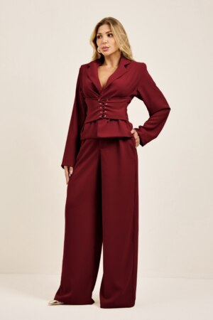 Closet - Conjunto Blazer Corset e Calça Pantalona