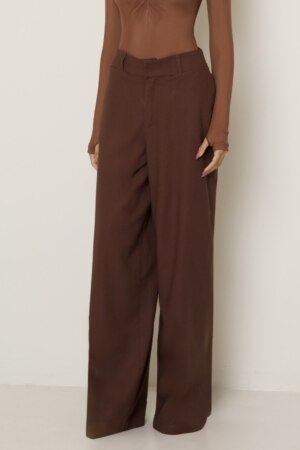 CLOSET: Moda Feminina Elegante, Exclusiva e Atemporal - Calça Reta Linho Deise