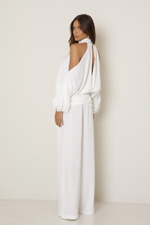 CLOSET: Moda Feminina Elegante, Exclusiva e Atemporal - Macacão Com Manga Longa Rosana