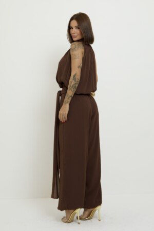 CLOSET: Moda Feminina Elegante, Exclusiva e Atemporal - Macacão Gola Alta Com Calça Aladim