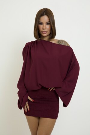 CLOSET: Moda Feminina Elegante, Exclusiva e Atemporal - Vestido Curto Com Saia Lastex Renata