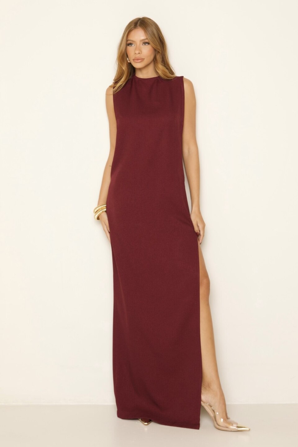 CLOSET: Moda Feminina Elegante, Exclusiva e Atemporal - Vestido Longo Decote Nas Costas Silvia